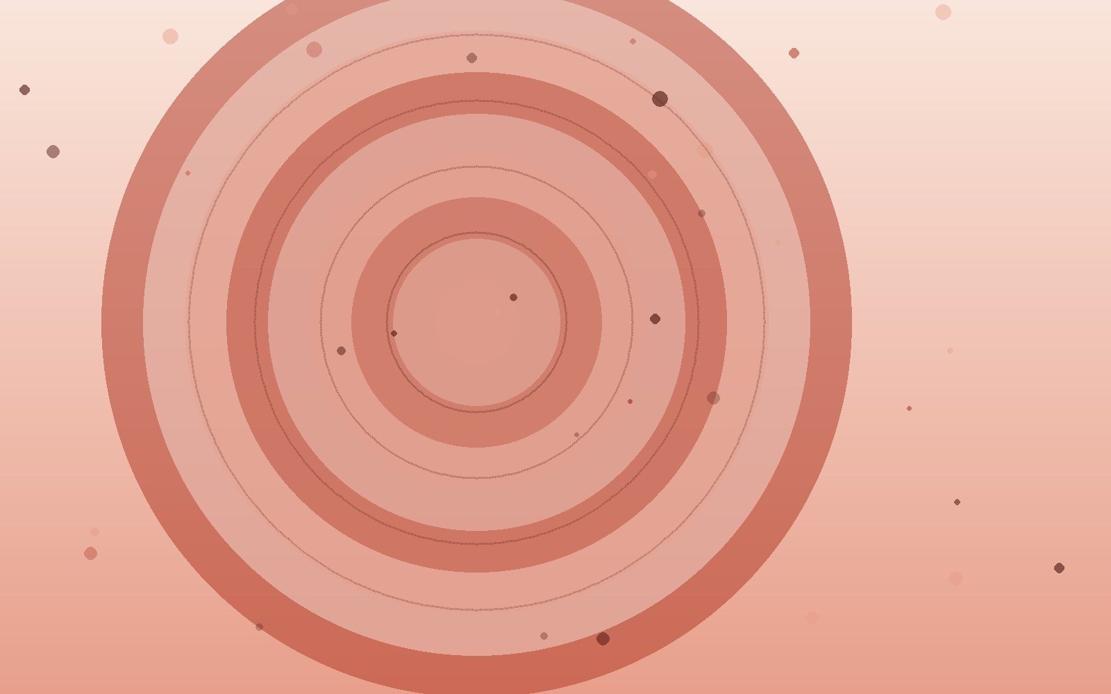 Abstract vermilion-toned artwork with glowing concentric circles, illustrating the article “Bhai Dooj: The Yama and Yamuna Story and How Siblings Celebrate”
