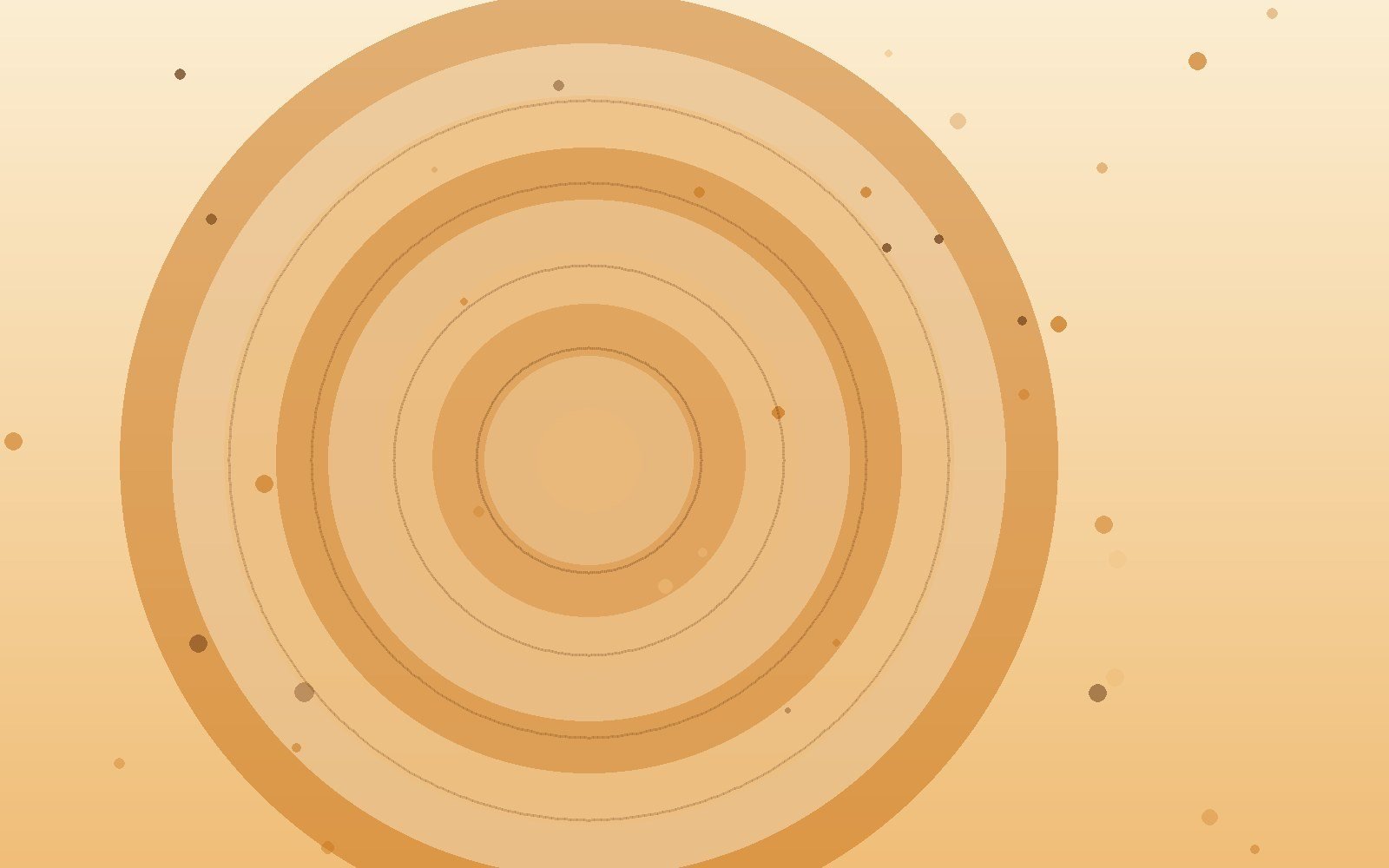 Abstract saffron-toned artwork with glowing concentric circles, illustrating the article “Dussehra (Vijayadashami): Meaning, Stories and Ravana Dahan”