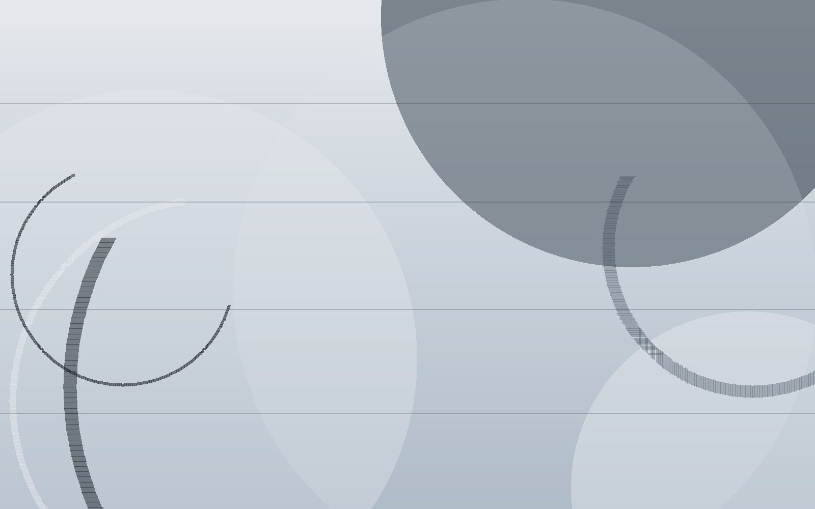 Abstract artwork in slate tones with overlapping circles and fine horizontal lines