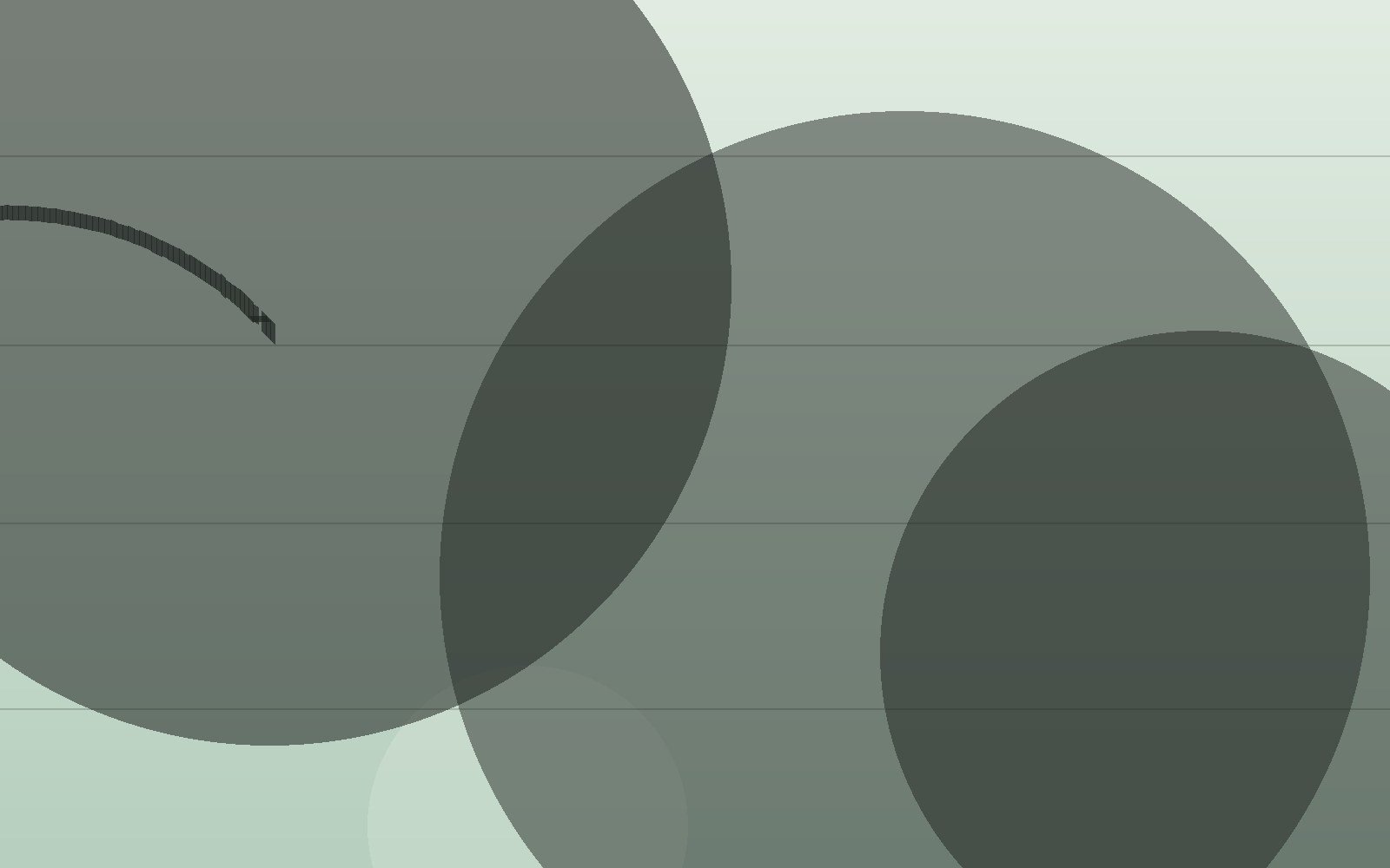 Abstract artwork in sage tones with overlapping circles and fine horizontal lines