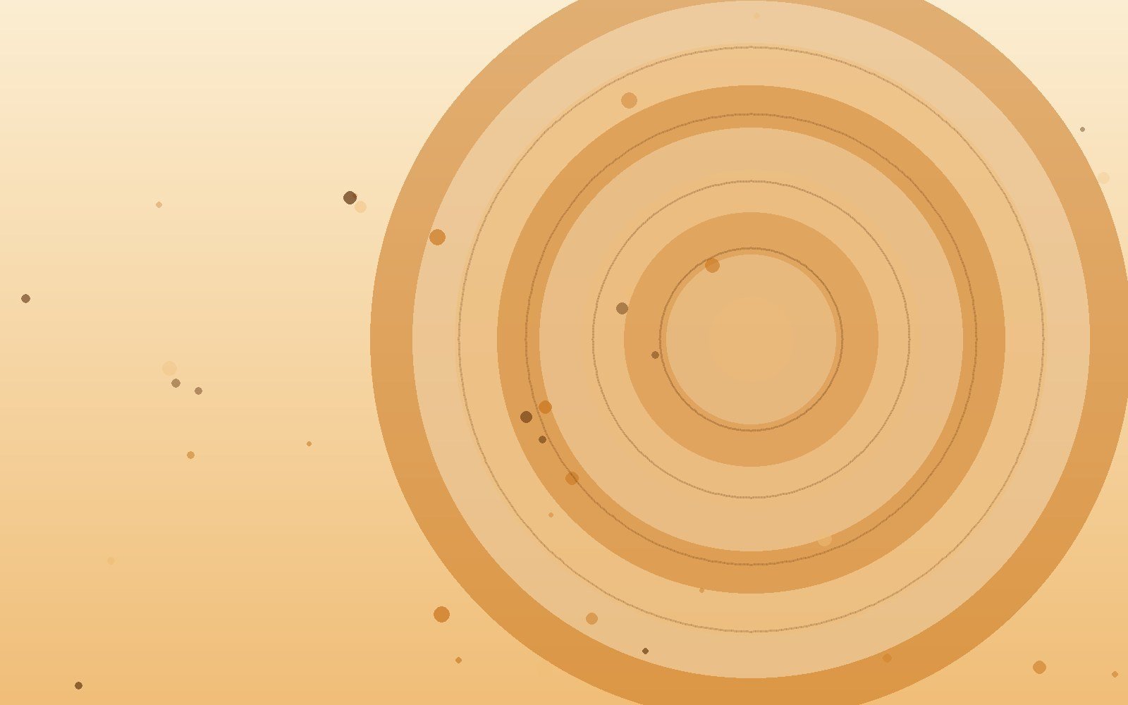 Abstract saffron-toned artwork with glowing concentric circles, illustrating the article “The Ramayana in Brief: The Story Behind Dussehra and Diwali”