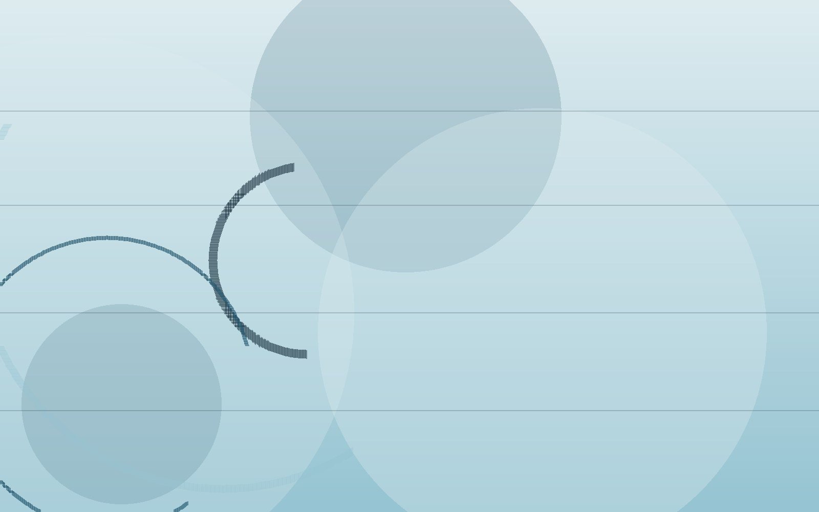 Abstract artwork in ocean tones with overlapping circles and fine horizontal lines